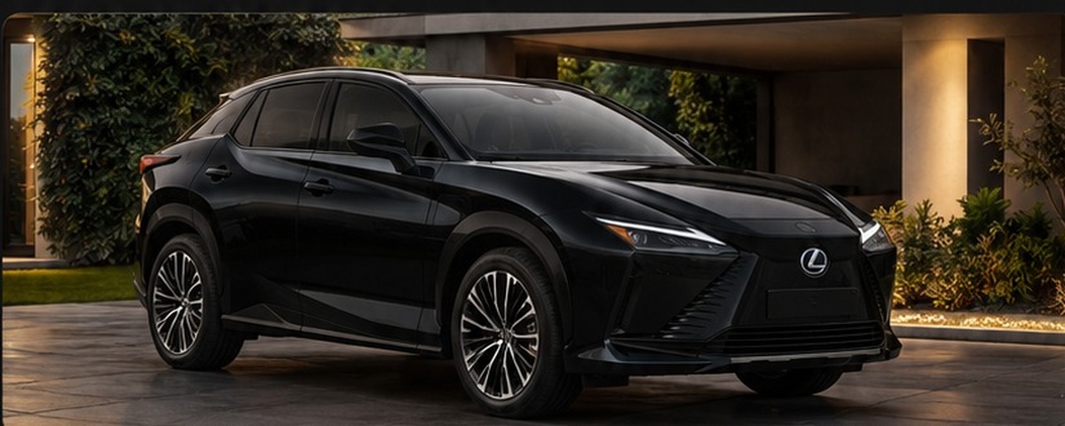Lexus RZ 350e noire, véhicule de VTC Olivier